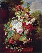 unknow artist Floral, beautiful classical still life of flowers.042 painting